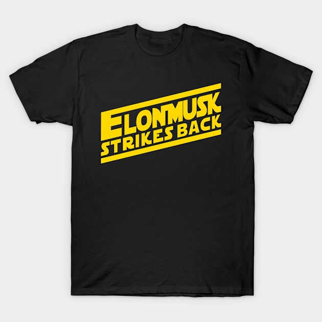 Elon Strikes Back T-Shirt by Parody Designs